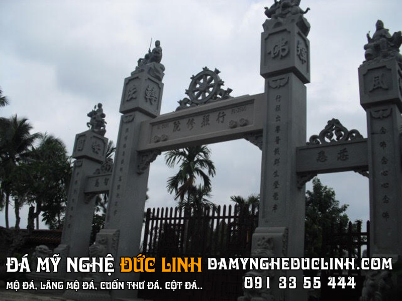 cổng tam quan đá đẹp