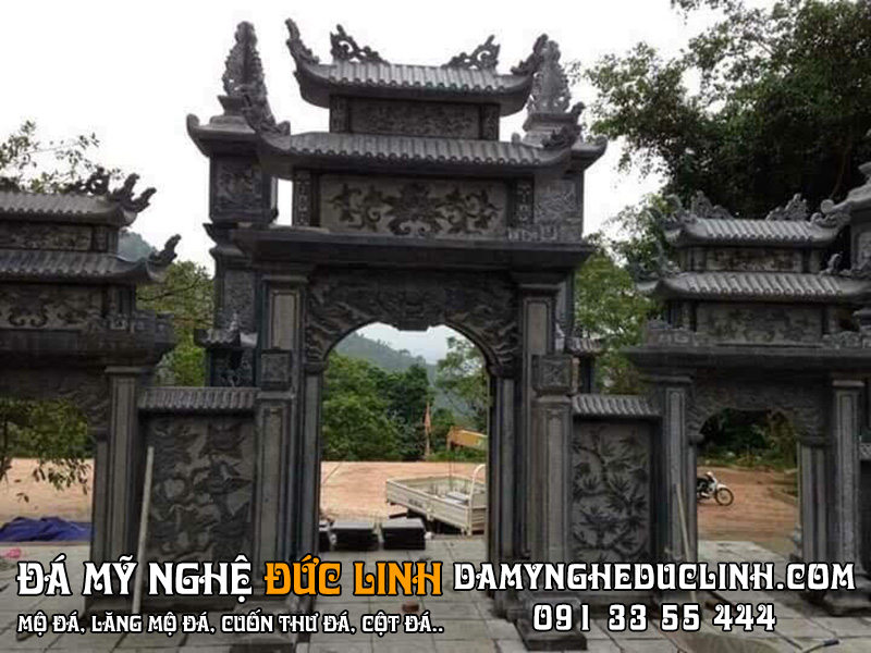 cổng tam quan đá đẹp